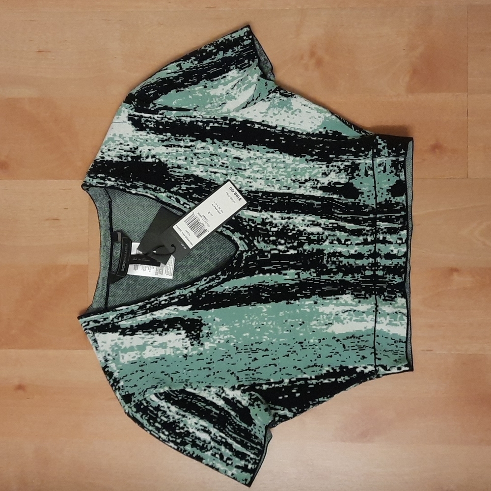 🥳HP🥳 NWT, BCBGMaxAzria Abia Sweater in Aqua Combo